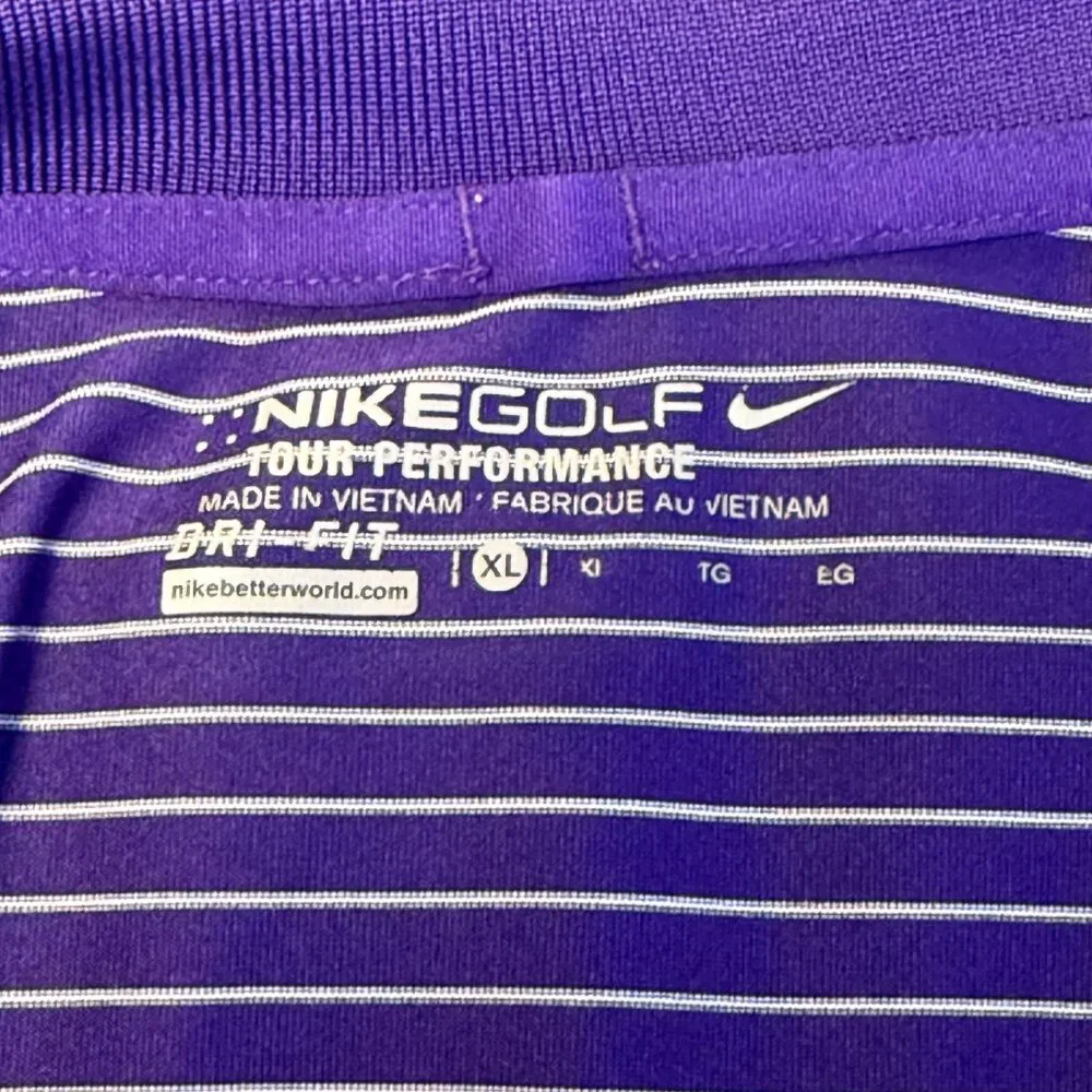 Nike Golf - Men's Striped Golf Polo Shirt - Size XL - Picture 5 of 5